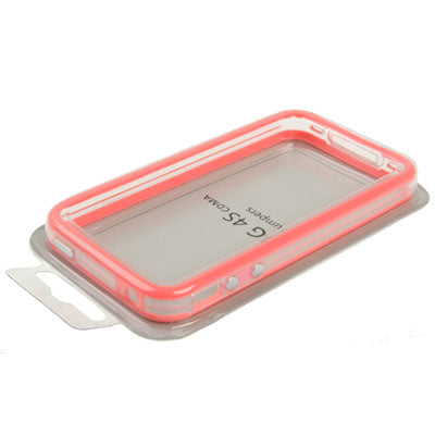 Bumper Frame TPU + PC Case with Keys for iPhone 4 & 4S