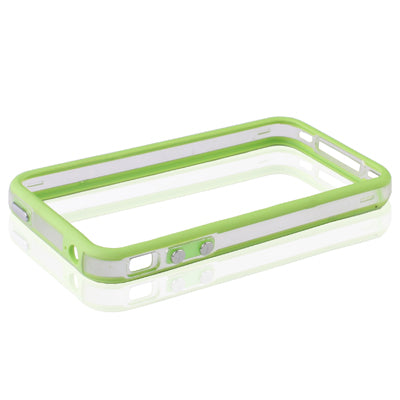 Bumper Frame TPU + PC Case with Keys for iPhone 4 & 4S