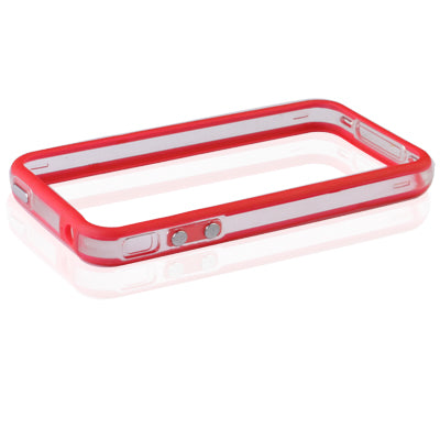 Bumper Frame TPU + PC Case with Keys for iPhone 4 & 4S