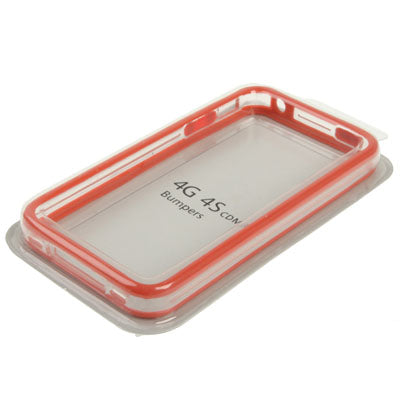 Bumper Frame TPU + PC Case with Keys for iPhone 4 & 4S