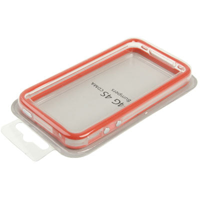 Bumper Frame TPU + PC Case with Keys for iPhone 4 & 4S