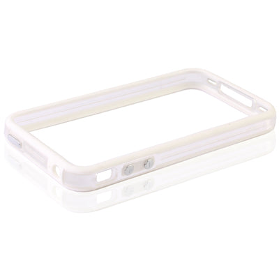 Bumper Frame TPU + PC Case with Keys for iPhone 4 & 4S