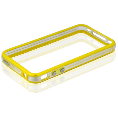 Bumper Frame TPU + PC Case with Keys for iPhone 4 & 4S
