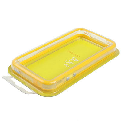 Bumper Frame TPU + PC Case with Keys for iPhone 4 & 4S