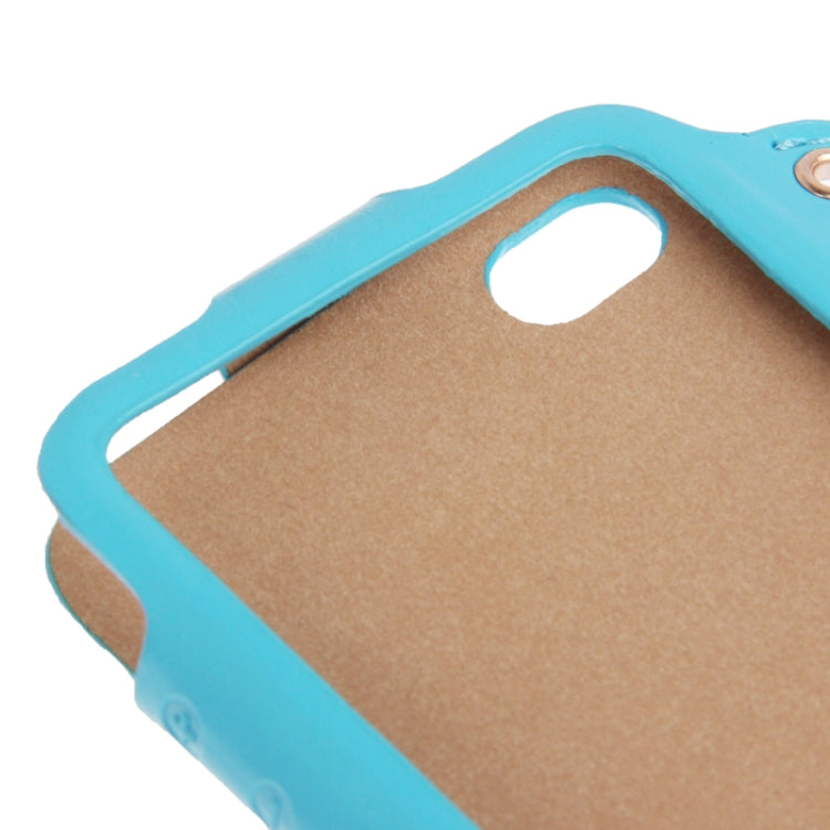Crazy Horse Texture Touch Screen Vertical Style Leather Case with Lanyard & Earphone Windder for iPhone 4 & 4S