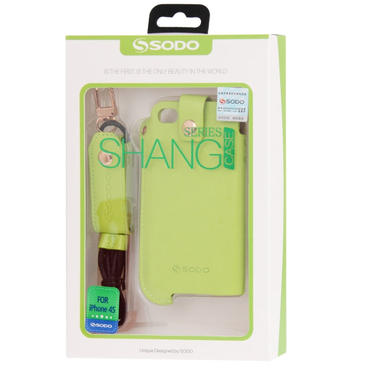 Crazy Horse Texture Touch Screen Vertical Style Leather Case with Lanyard & Earphone Windder for iPhone 4 & 4S