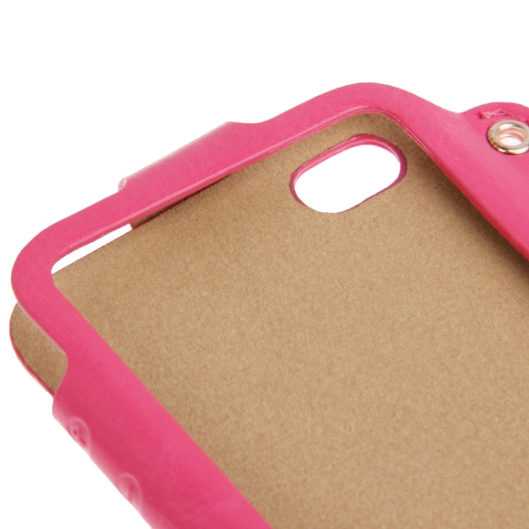 Crazy Horse Texture Touch Screen Vertical Style Leather Case with Lanyard & Earphone Windder for iPhone 4 & 4S