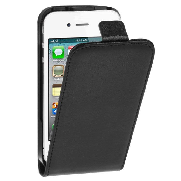 Vertical Flip Leather Case for iPhone 4 & 4S