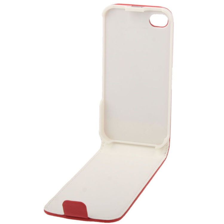 Vertical Flip Leather Case for iPhone 4 & 4S
