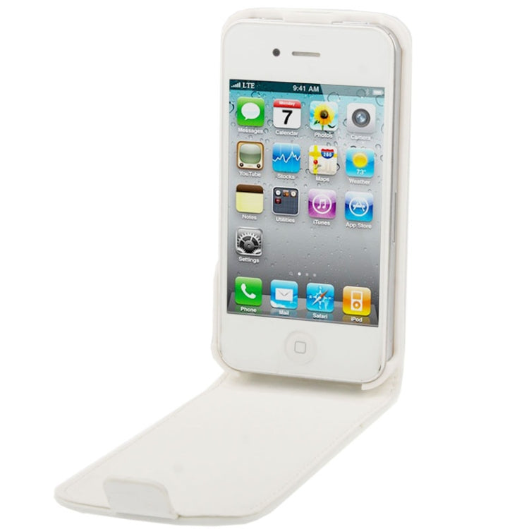 Vertical Flip Leather Case for iPhone 4 & 4S