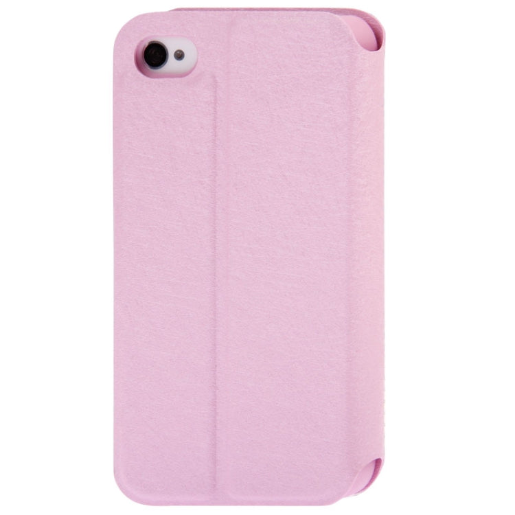 Bowknot Magnetic Buckle Diamond Encrusted Horizontal Flip Leather Case with Credit Card Slots & Holder for iPhone 4 & 4S
