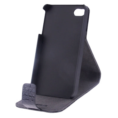 Artificial Leather Case for iPhone 4 & 4S(Black)