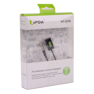 7 in 1 Remote Control Adapter with Shirt Clip for iPhone 4 & 4S / 3GS / 3G (Control Playing Music, Control Volume, Hear Voice Over, Record Voice, Answer Phones and Hands Free Talk)(Black)