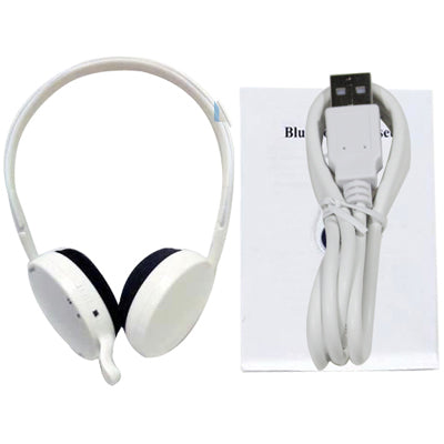 Bluetooth Headset, For iPad, iPhone, Galaxy, Huawei, Xiaomi, LG, HTC and Other Smart Phones(White)