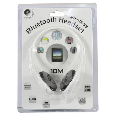 Bluetooth Headset, For iPad, iPhone, Galaxy, Huawei, Xiaomi, LG, HTC and Other Smart Phones(White)