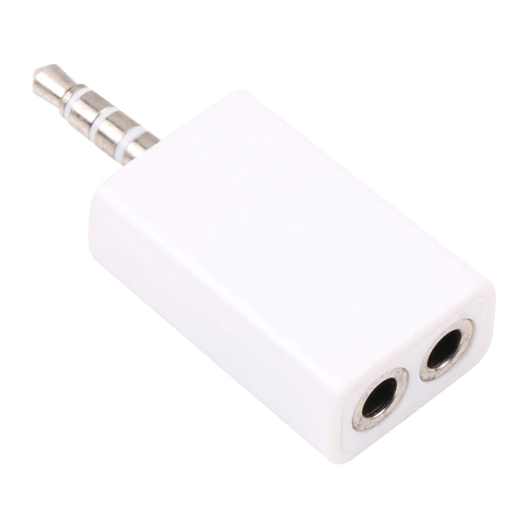 3.5mm Headphone Splitter Adapter, Compatible with Phones, Tablets, Headphones, MP3 Player, Car/Home Stereo & More(White)
