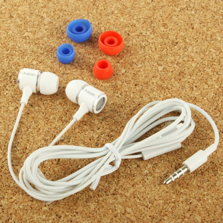 UR-M300 Stereo Noise Cancelling In-ear Earphone with Microphone, Suitable for iPhone 6 & 6 Plus, 5 & 5S & 5C, 4 & 4S , 3G & 3GS, Galaxy Note III / N9000 and Other Mobile Device(White)