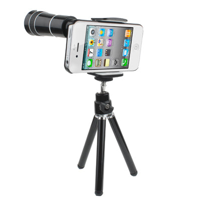10X Zoom Optical Telescope Lens with Tripod for iPhone 4 & 4S