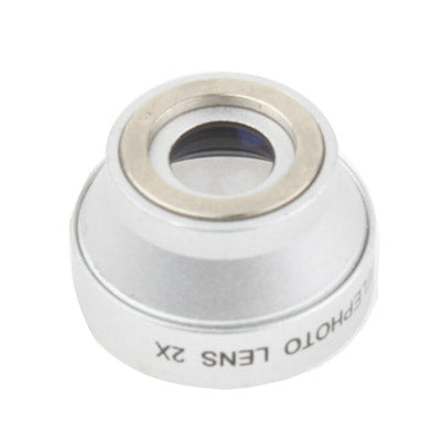 2X Telephoto Lens Detachable, Lens below Dia. 13mm, For iPhone, Galaxy, Huawei, Xiaomi, LG, HTC and Other Smart Phones(Silver)