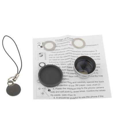 2X Telephoto Lens Detachable, Lens below Dia. 13mm, For iPhone, Galaxy, Huawei, Xiaomi, LG, HTC and Other Smart Phones(Silver)