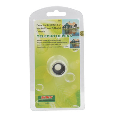 2X Telephoto Lens Detachable, Lens below Dia. 13mm, For iPhone, Galaxy, Huawei, Xiaomi, LG, HTC and Other Smart Phones(Silver)