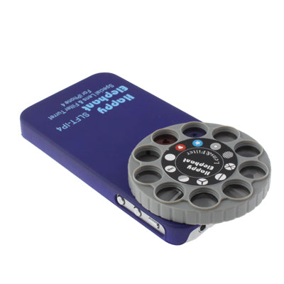 Happy Elephant Special Lens & Filter Turret with Plastic Case for iPhone 4 & 4S