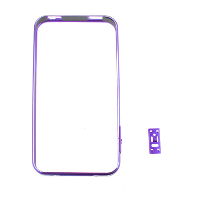 Cross-Line Aluminum Bumper Case for iPhone 4 & 4S