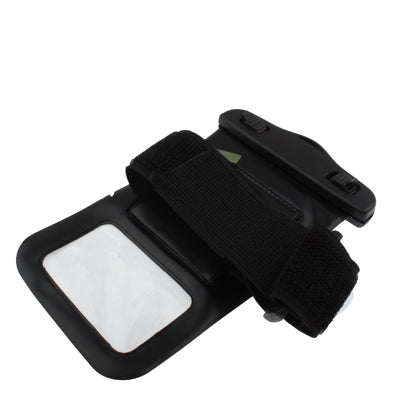 Sports Waterproof Armband + Strap Bag for Digital Camera, iPhone 4 & 4S / 3GS / 3G, iPod touch and Other Similar Size Mobile Phones (Size: 150x95mm)(Black)