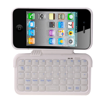 180 Degree Rotatable Bluetooth Keyboard for iPhone 4 & 4S(White)