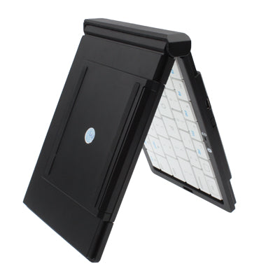 Folding Plastic Bluetooth Keyboard with Holder for iPhone 6 & 6S / iPhone 5 & 5C & 5S / iPhone 4 & 4S(White)