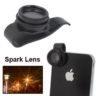 Spark Lens with Clip for iPhone 5 / iPhone 4 & 4S, New iPad (iPad 3) / iPad 2(Black)