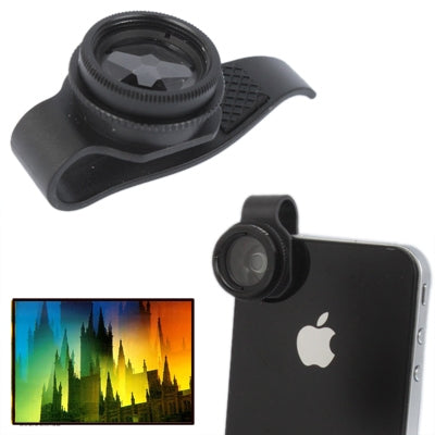 6 Image Mirage Lens with Clip for iPhone 5 / iPhone 4 & 4S, New iPad (iPad 3) / iPad 2(Black)