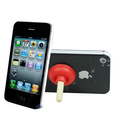 100 PCS Istand Suckers Type Silicone Holder for iPhone, Random Color Mixture Delivery(Red)
