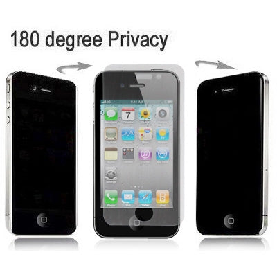 2 way 180 Degree Privacy Anti Glare Screen Protector for iPhone 4 & 4S