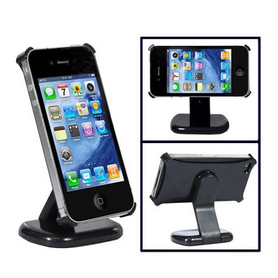 Bracket Cradle Holder Stand Console for iPhone 4 & 4S(Black)