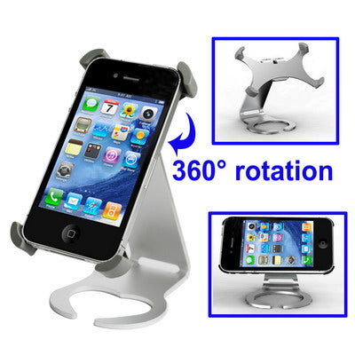 Aluminum Desktop Holder Stand with 360 degree rotation for iPhone 4 & 4S, iPhone 3GS/3G, iPhone