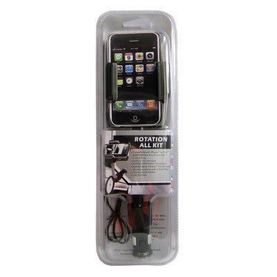 3 in 1 (Universal All Channel FM Transmitter + Car Charger + Hands Free) Kit for iPhone 4 & 4S , iPod Touch (180 Degree Rotation)(Black)