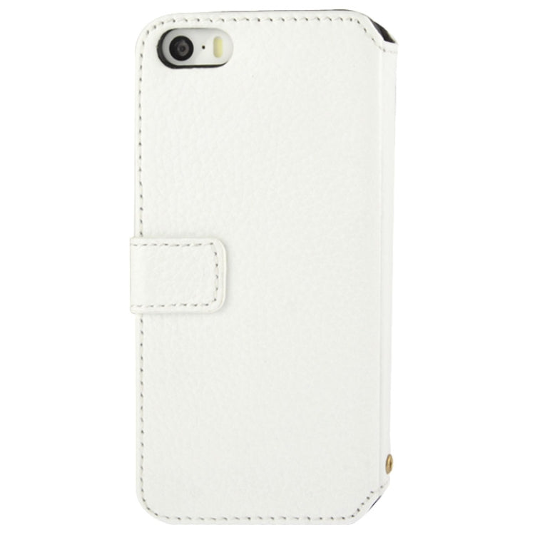 Rotatable Holder & Genuine Leather Case with Clip for iPhone 4 & 4S(White)