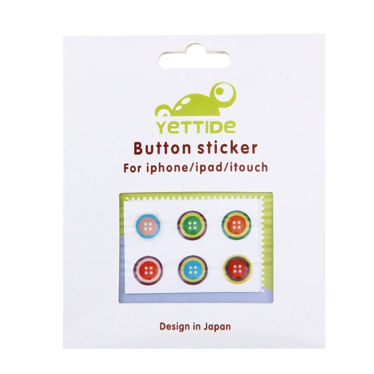 High Quality Button Epoxy Sticker for iPhone/ iPad/ iPod Touch (6 pcs in one packaging, the price is for 6 pcs)