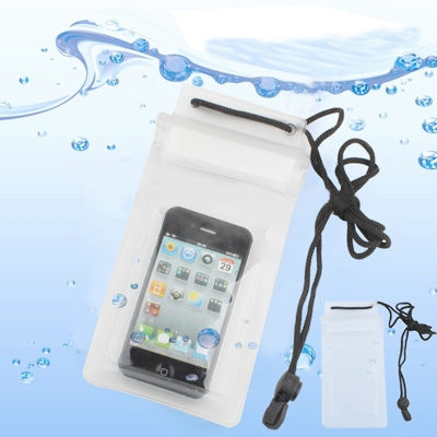 Waterproof Bag for Digital Camera, iPhone 4 & 4S / 3GS / 3G, iPod Touch and Other Similar Size Mobile Phones (Size:155 x 90mm), White(White)