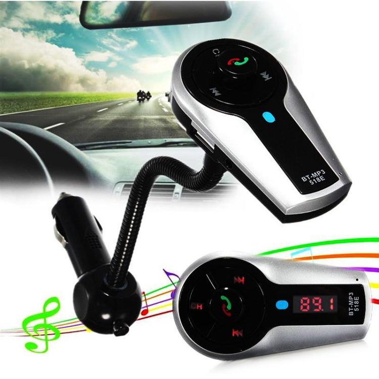 3.5mm Jack Bluetooth FM Modulator with 21 Keys Remote Controller for iPhone 5 & 5C & 5S / iPhone 4 & 4S / iPad, LED Display, Have CVC Noise Suppression