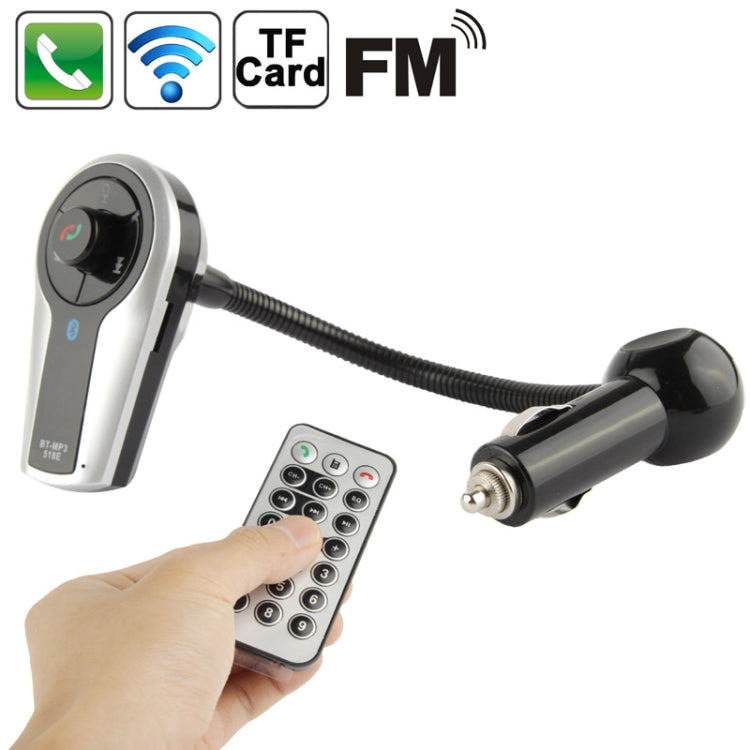 3.5mm Jack Bluetooth FM Modulator with 21 Keys Remote Controller for iPhone 5 & 5C & 5S / iPhone 4 & 4S / iPad, LED Display, Have CVC Noise Suppression