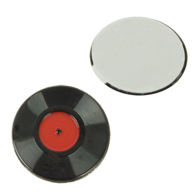 Record Design Electroforming Home Button Sticker for iPhone 4 & 4S / iPad / iPod Touch (Red)