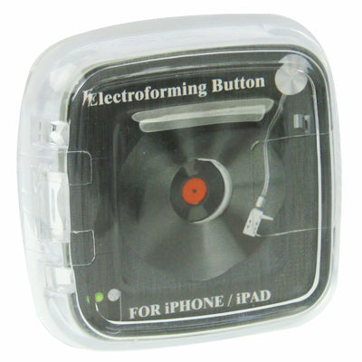 Record Design Electroforming Home Button Sticker for iPhone 4 & 4S / iPad / iPod Touch (Red)