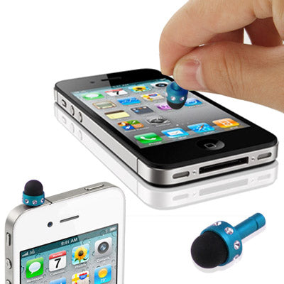 2 in 1 Diamond Encrusted Stylus Touch Pen + Ear Cap 3.5mm Plug Anti-dust for iPhone 4 & 4S / 3GS / 3G / New iPad (iPad 3) / iPad 2 / iPad / All Capacitive Screen Products
