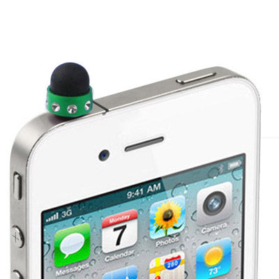 2 in 1 Diamond Encrusted Stylus Touch Pen + Ear Cap 3.5mm Plug Anti-dust for iPhone 4 & 4S / 3GS / 3G / New iPad (iPad 3) / iPad 2 / iPad / All Capacitive Screen Products