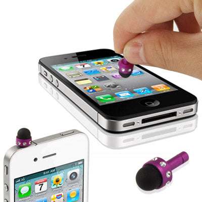 2 in 1 Diamond Encrusted Stylus Touch Pen + Ear Cap 3.5mm Plug Anti-dust for iPhone 4 & 4S / 3GS / 3G / New iPad (iPad 3) / iPad 2 / iPad / All Capacitive Screen Products