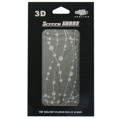 2 in 1 (Front Screen + Back Cover) Water Drop Pattern Screen Protector for iPhone 4 & 4S(White)