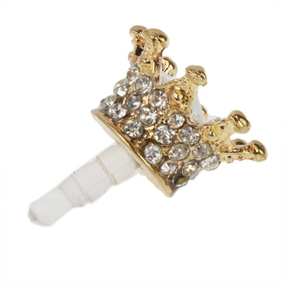 10 PCS Diamond Crown Style Ear Cap 3.5mm Plug Anti-dust, For iPhone, iPad, Galaxy, Huawei, Xiaomi, HTC, Sony, Google, LG and Other Smartphones with 3.5mm Plug