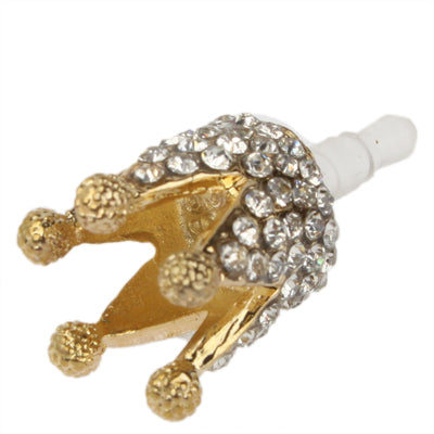 Diamond Crown Style Ear Cap 3.5mm Plug Anti-dust for iPhone 5 / 4 & 4S / New iPad (iPad 3) / iPad 2 / iPad / iPod, Pack of 10